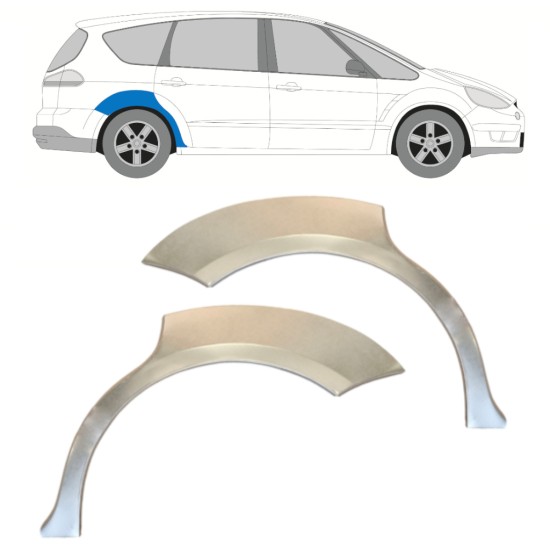 Rear wing repair panel for Ford S-MAX 2006-2015 / Left+Right / Set 14766