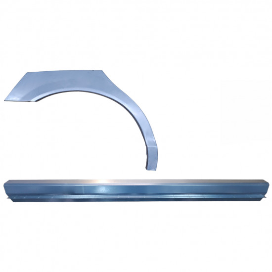Sill and rear wing repair panel for Jaguar S-Type CCX 1999-2007 / Right / Set 12623