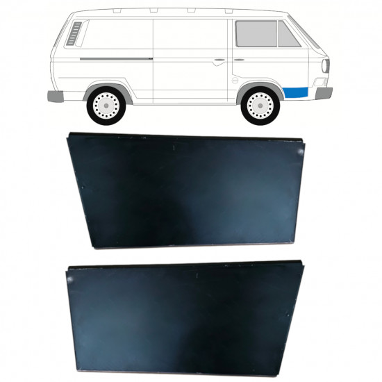 Front door skin repair panel for VW Transporter T3 1979-1992 / Set 11091