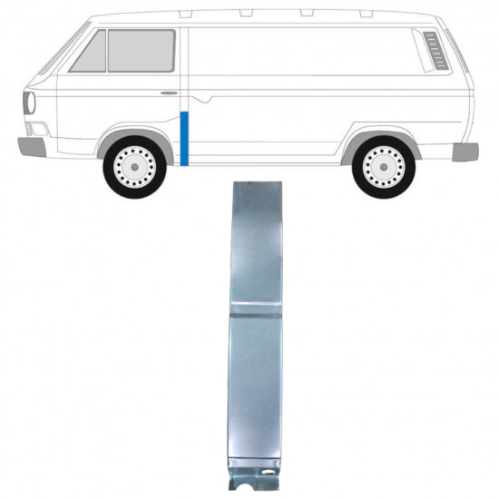 Pillar repair panel for VW Transporter T3 1979-1992 / Left 11626