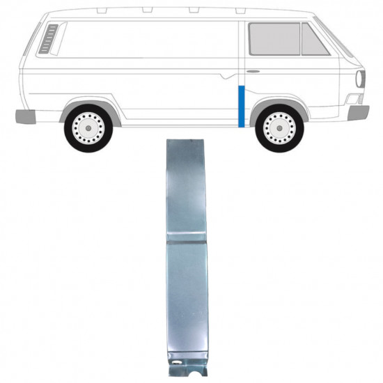 Pillar repair panel for VW Transporter T3 1979-1992 / Right 11625