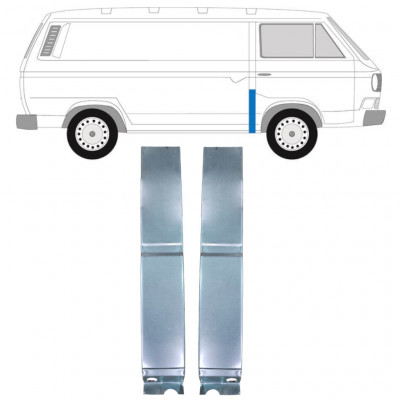 Pillar repair panel for VW Transporter T3 1979-1992 / Set 11627