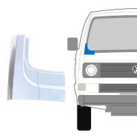 Windscreen Scuttle panel repair for Volkswagen Transporter T3 1979-1992 / Right 16126