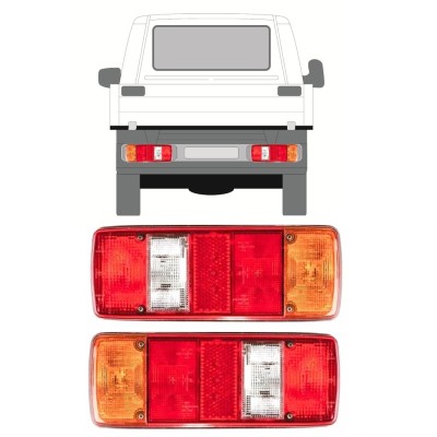 Rear light for Volkswagen Transporter T4 1990-2003 / Left+Right / Set 9756