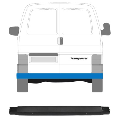 Rear bumper for Volkswagen Transporter T4 1990-1996 16001