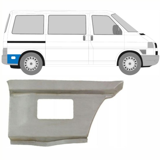Rear fender repair panel behind the wheel for Volkswagen Transporter T4 1990-2003 / Right 15996