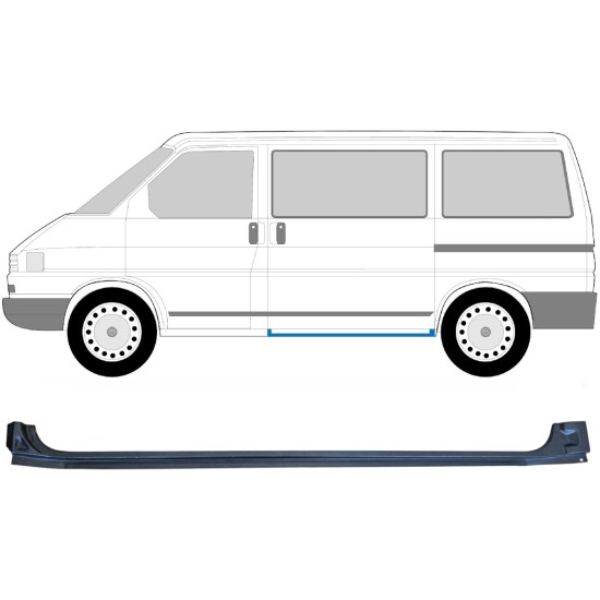 Sliding door sill repair panel for Volkswagen Transporter T4 1990-2003 / Left 14581