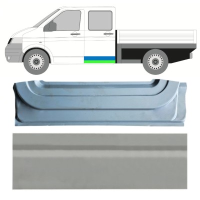 Inner and outer rear door repair panel for Volkswagen Transporter T5 2003-2015 / Left / Set 16877