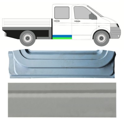 Inner and outer rear door repair panel for Volkswagen Transporter T5 2003-2015 / Right / Set 16876