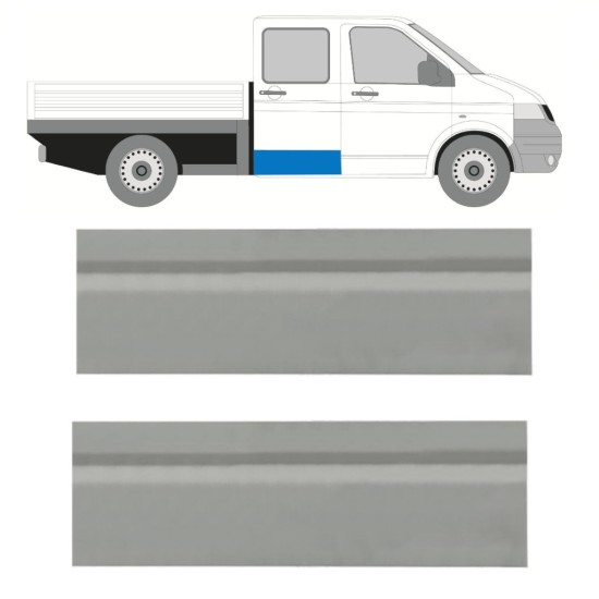 Outer rear door repair panel for Volkswagen Transporter T5 2003-2015 / Left = Right (symmetrical) / Set 10265