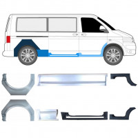 Sill and rear wing repair panel for Volkswagen Transporter T5 2003- / LWB / Set 11536