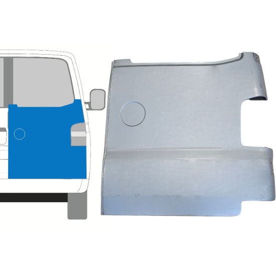 Rear door repair panel for Volkswagen Transporter T5 2003-2015 / Right 15057