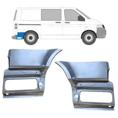Rear fender repair panel behind the wheel for Volkswagen Transporter T5 2003-2015 / Left+Right / Set 16264