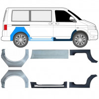 Sill and rear wing repair panel for Volkswagen Transporter T5 2003- / SWB / Set 11534