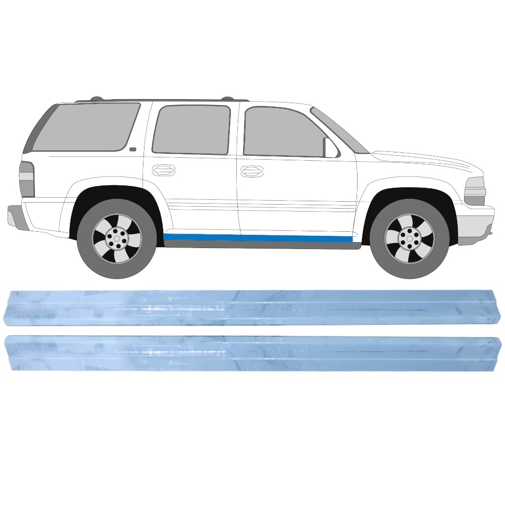 Sill Repair Panel For Chevrolet Tahoe 1999-2006 / Left = Right (Symmetrical) / Set 9744