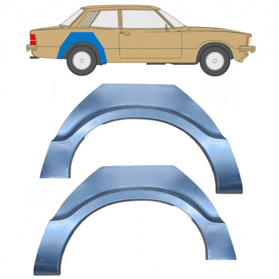 Rear wing repair panel for Ford Taunus 1976-1982 / Left+Right / Set 11060