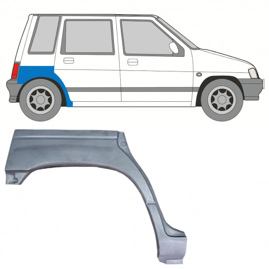 DAEWOO TICO 1991-2000 REAR WHEEL ARCH / RIGHT