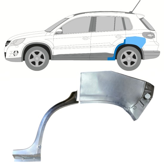 Rear wing repair panel for Volkswagen Tiguan 2007-2016 / Left / Set 15788