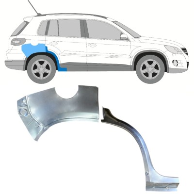 Rear wing repair panel for Volkswagen Tiguan 2007-2016 / Right / Set 15787