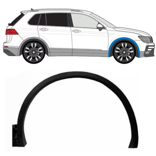 Front wing trim for Volkswagen Tiguan 2016-2024 R-Line / Right 14861