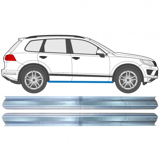 Sill repair panel for VW Touareg 2010-2018  / Left = Right (symmetrical) / Set 11749