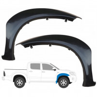 Front wing trim for Toyota Hilux 2005-2015 / Left+Right / Set 9476