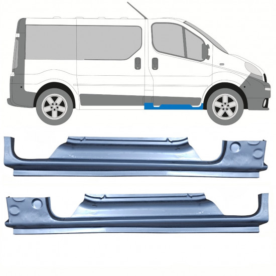 Sill repair panel for Renault Trafic Opel Vivaro 2001-2014 / Left+Right / Set 10307