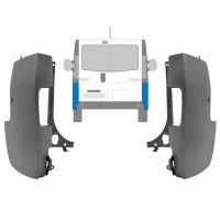Rear bumper corner for Opel Vivaro 2001-2014 / Left+Right / Set 15306