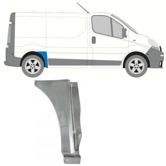 Rear wing repair panel