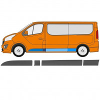 Side trim for Renault Trafic 2014- / LWB / Left / Set 11255