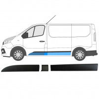 Set of side trims for Renault Trafic Opel Vivaro Talento 2014- / SWB / Left /  8568