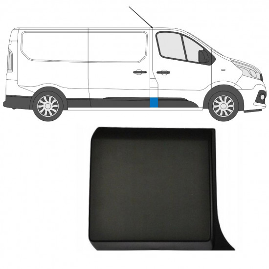RENAULT TRAFIC 2014- FRONT COLUMN MOULDING TRIM PANEL / RIGHT