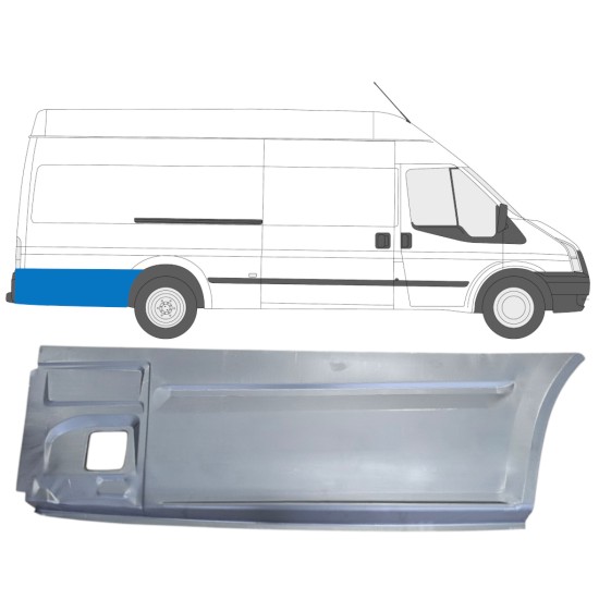 Rear wing repair panel for Ford Transit 2000-2013 / Right 14615