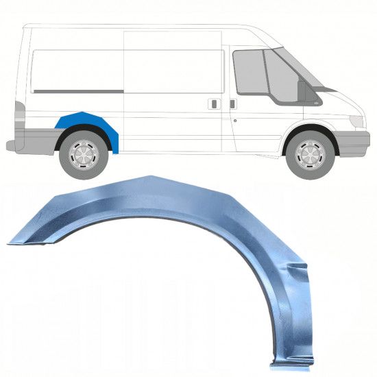 Rear wing repair panel for Ford Transit 2000-2013 / Right 9138