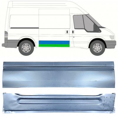 Outer lower sliding door repair panel for Ford Transit 2000-2013  / MWB / LWB / Right /  12665