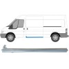Sliding door sill repair panel