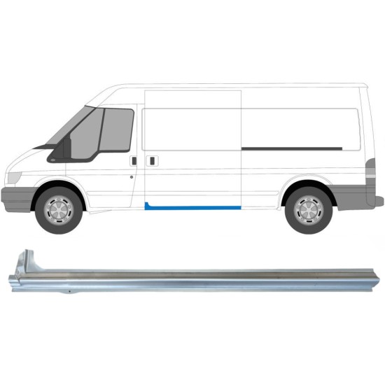 Sliding door sill repair panel