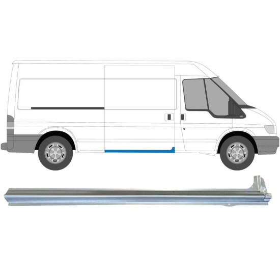 Sliding door sill repair panel