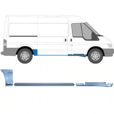 FORD TRANSIT 2000-2013 MWB REPAIR PANEL / SET / RIGHT