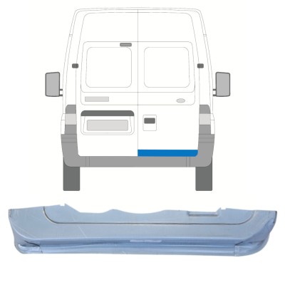 Rear door repair panel for Ford Transit 2000-2013 / Right 14654