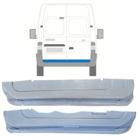 Rear door repair panel for Ford Transit 2000-2013 / Left+Right / Set 14656