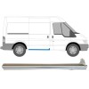 Sliding door sill repair panel