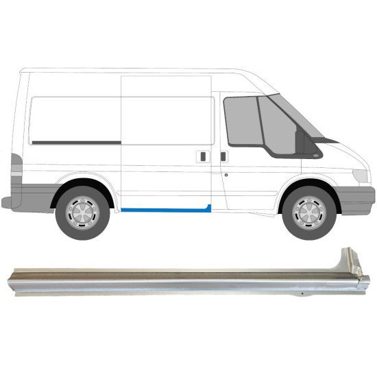 Sliding door sill repair panel