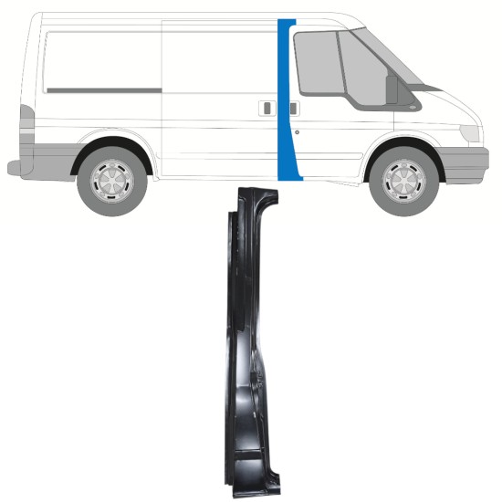 Pillar repair panel for Ford Transit 2000-2013 / Right 16061