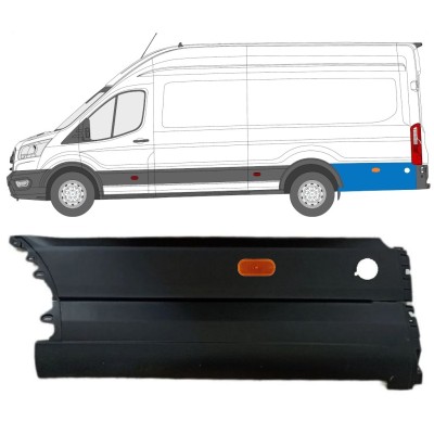 Rear fender side trim behind the wheel for Ford Transit 2014- / Left / Set 14679