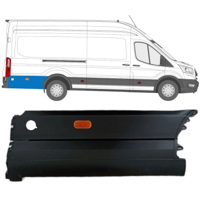 Rear fender side trim behind the wheel for Ford Transit 2014- / Right / Set 14678