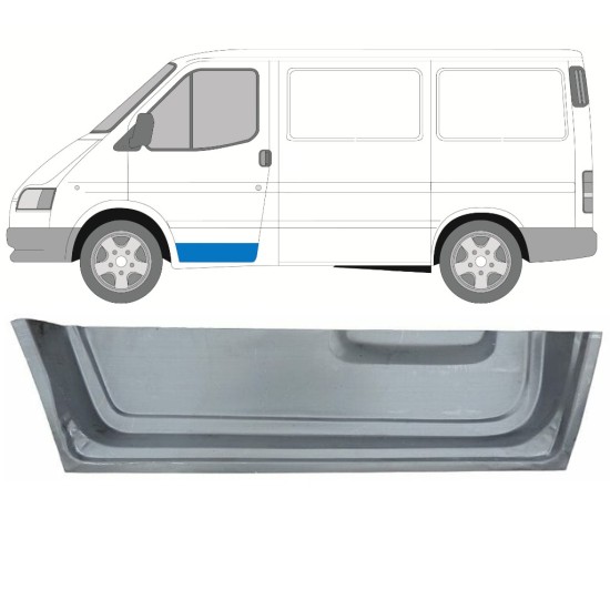 Inner front door repair panel for Ford Transit 1986-2000 / Left 16023
