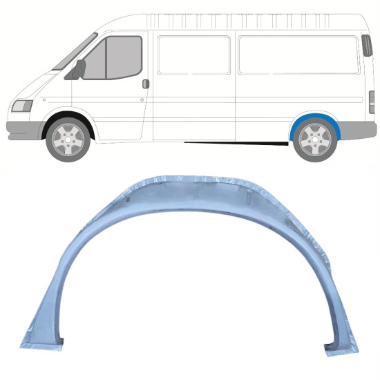 Inner rear wheel arch repair panel for Ford Transit 1986-2000 / Left 16003