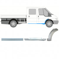 Sill and front wing repair panel for Ford Transit 2000-2013 / Right / Double cab / Set 9923