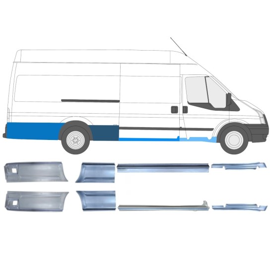 Repair panel set for Ford Transit 2000-2013 / Left+Right / 14685